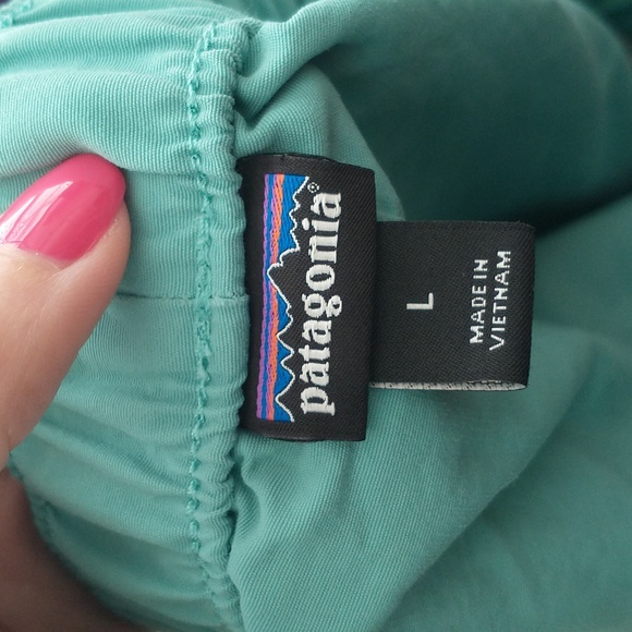 Patagonia Barely Baggies Womens Large Subtidal Blue Hiking Running Athletic - Picture 6 of 10
